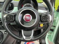 USED 2018 18 FIAT 500 1.2 Lounge Hatchback 3dr Petrol Manual Euro 6 (s/s) (69 bhp) GLASSROOF + 2 KEYS