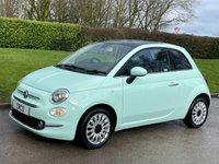 USED 2018 18 FIAT 500 1.2 Lounge Hatchback 3dr Petrol Manual Euro 6 (s/s) (69 bhp) GLASSROOF + 2 KEYS
