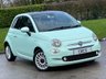 USED 2018 18 FIAT 500 1.2 Lounge Hatchback 3dr Petrol Manual Euro 6 (s/s) (69 bhp) GLASSROOF + 2 KEYS