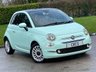 USED 2018 18 FIAT 500 1.2 Lounge Hatchback 3dr Petrol Manual Euro 6 (s/s) (69 bhp) GLASSROOF + 2 KEYS