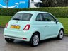 USED 2018 18 FIAT 500 1.2 Lounge Hatchback 3dr Petrol Manual Euro 6 (s/s) (69 bhp) GLASSROOF + 2 KEYS
