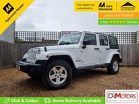 USED 2014 14 JEEP WRANGLER 2.8 CRD Sahara SUV 4dr Diesel Auto 4WD Euro 5 (197 bhp) ** WE OFFER FINANCE ON THIS CAR **