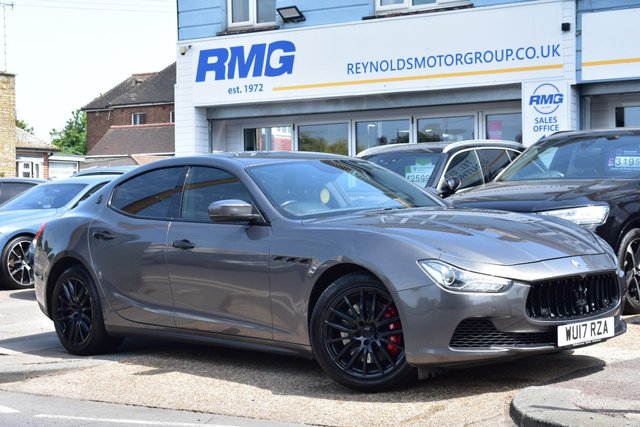View our Maserati Ghibli 3.0 V6 Saloon 4dr Petrol ZF Euro 5 | HEATED SEATS | LEATHER INTERIOR | APPLE CARPLAY | ANDROID AUTO | CLIMATE CONTROL | PARKING SENSORS 