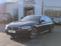 USED 2022 72 BMW 5 SERIES 2.0 520d MHT M Sport Saloon 4dr Diesel Hybrid Steptronic Euro 6 (s/s) (190 ps) LOW MILEAGE - CARBON BLACK