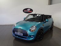 USED 2017 67 MINI CONVERTIBLE 1.5 Cooper Convertible 2dr Petrol Auto Euro 6 (s/s) (136 ps) SAT NAV PEPPER PACK CAMERA H/SEATS P/SENSORS ALLOY UPGRADE MASSIVE SPEC