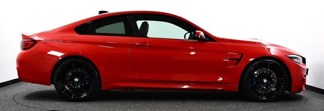 USED 2019 69 BMW M4 3.0 BiTurbo GPF Competition Coupe 2dr Petrol DCT Euro 6 (s/s) (450 ps) &pound;9kExtras | HUD | Rosso | 1Off