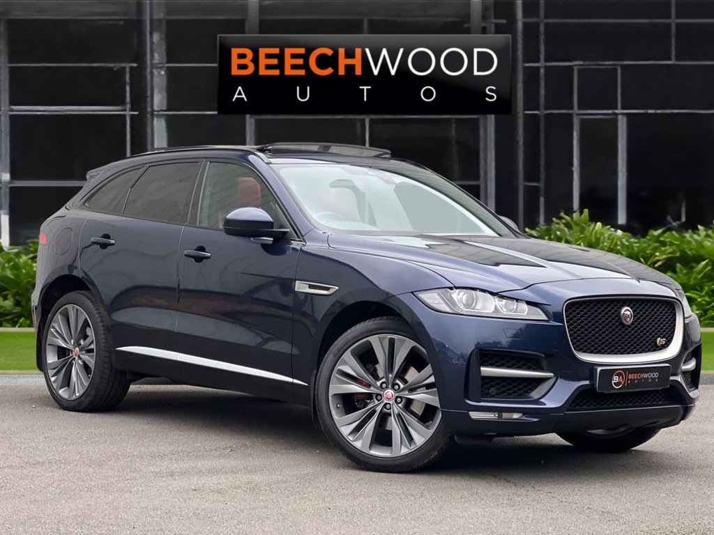 USED 2017 67 JAGUAR F-PACE 3.0 D300 V6 S SUV 5dr Diesel Auto AWD Euro 6 (s/s) (300 ps) *PAN ROOF / REVERSE CAMERA / 22'S