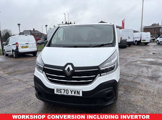 View our Renault Trafic 2.0 dCi ENERGY 30 Business+ Panel Van 5dr Diesel Manual SWB Standard Roof Euro 6 (s/s) (120 ps) REAR WORKSHOP CONVERSION