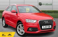 USED 2014 14 AUDI Q3 2.0 TDI S line SUV 5dr Diesel Manual Euro 5 (s/s) (140 ps) LONG MOT AND GOOD SERVICE HISTORY, HPI CLEAR, 2 KEYS, HALF LEATHER SPORTS SEATS, CLIMATE CONTROL,DAB RADIO, ALLOY WHEELS, ELECTRIC WINDOWS, CD PLAYER