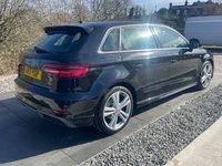 USED 2017 17 AUDI A3 1.6 TDI S line Sportback 5dr Diesel Manual Euro 6 (s/s) (110 ps) SAT NAV BLUETOOTH AUDIO DAB
