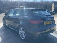 USED 2017 17 AUDI A3 1.6 TDI S line Sportback 5dr Diesel Manual Euro 6 (s/s) (110 ps) SAT NAV BLUETOOTH AUDIO DAB