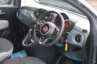USED 2018 18 FIAT 500 1.2 Pop Star Hatchback 3dr Petrol Dualogic Euro 6 (s/s) (69 bhp) ONLY 33,000 MILES--FINISHED IN TECH HOUSE GREY