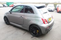 USED 2023 73 ABARTH 695 1.4 T-Jet Competizione Hatchback 3dr Petrol Auto Euro 6 (180 bhp) RECORD GREY BLACK ROOF--HiFi By Beats---YELLOW CALIPERS