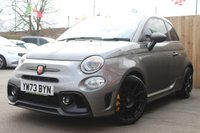 USED 2023 73 ABARTH 695 1.4 T-Jet Competizione Hatchback 3dr Petrol Auto Euro 6 (180 bhp) RECORD GREY BLACK ROOF--HiFi By Beats---YELLOW CALIPERS