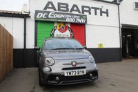USED 2023 73 ABARTH 695 1.4 T-Jet Competizione Hatchback 3dr Petrol Auto Euro 6 (180 bhp) RECORD GREY BLACK ROOF--HiFi By Beats---YELLOW CALIPERS