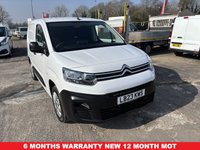 USED 2023 23 CITROEN BERLINGO 1.5 BlueHDi 1000 Enterprise Edition M Panel Van 5dr Diesel Manual SWB Euro 6 (s/s) (100 ps) SAT NAV FREE 6 MONTH WTY & ASSIST NEW MOT