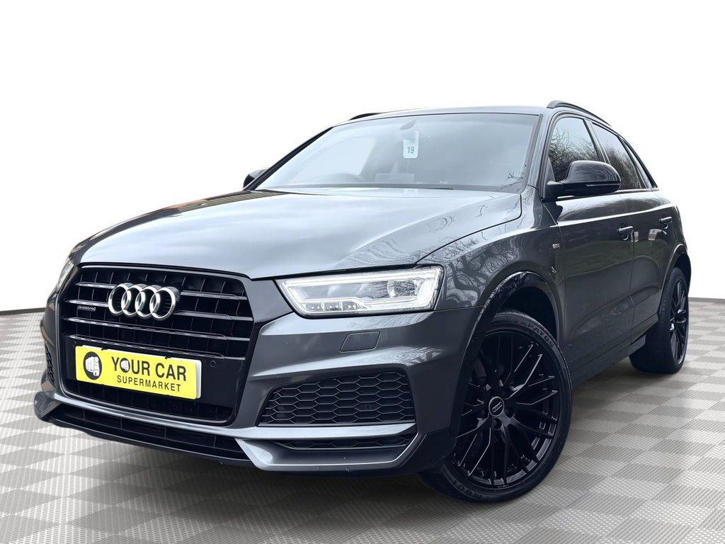 USED 2017 67 AUDI Q3 2.0 TDI Black Edition SUV 5dr Diesel Manual quattro Euro 6 (s/s) (150 ps) Electric Tailgate, Cruise Control
