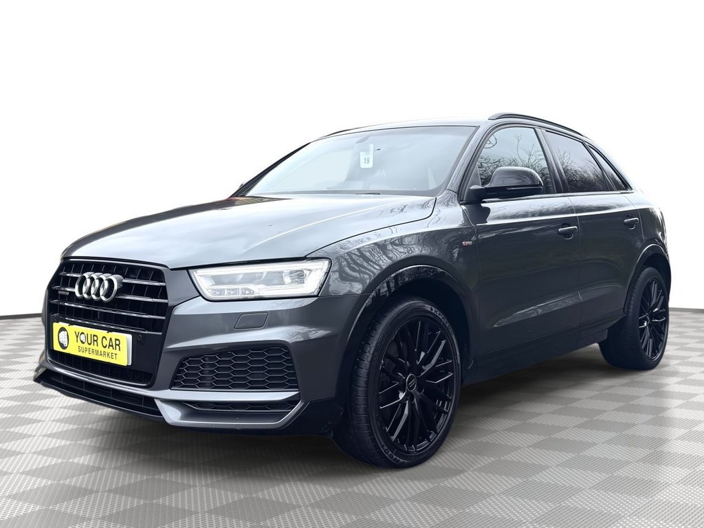 USED 2017 67 AUDI Q3 2.0 TDI Black Edition SUV 5dr Diesel Manual quattro Euro 6 (s/s) (150 ps) Electric Tailgate, Cruise Control