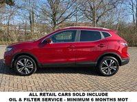 USED 2018 18 NISSAN QASHQAI 1.5 dCi N-Connecta SUV 5dr Diesel Manual Euro 6 (s/s) (110 ps) This 2018 (18) Nissan Qashqai N-Connecta 1.5 dCi in eye-catching Magnetic Red Metallic is the perfect family SUV. ? 71,985 miles ? Full service history ? Serviced March 2026 ? Fresh MOT ? ULEZ & CAZ compliant Packed with features including colour sat nav, panoramic glass roof with electric blind, front & rear sensors with reversing camera, climate control, cruise control, Bluetooth, and stylish 18" diamond cut alloys. Great MPG, strong reliability, and fantastic spec &mdash; don&rsquo;t miss it!