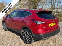 USED 2018 18 NISSAN QASHQAI 1.5 dCi N-Connecta SUV 5dr Diesel Manual Euro 6 (s/s) (110 ps) This 2018 (18) Nissan Qashqai N-Connecta 1.5 dCi in eye-catching Magnetic Red Metallic is the perfect family SUV. ? 71,985 miles ? Full service history ? Serviced March 2026 ? Fresh MOT ? ULEZ & CAZ compliant Packed with features including colour sat nav, panoramic glass roof with electric blind, front & rear sensors with reversing camera, climate control, cruise control, Bluetooth, and stylish 18" diamond cut alloys. Great MPG, strong reliability, and fantastic spec &mdash; don&rsquo;t miss it!