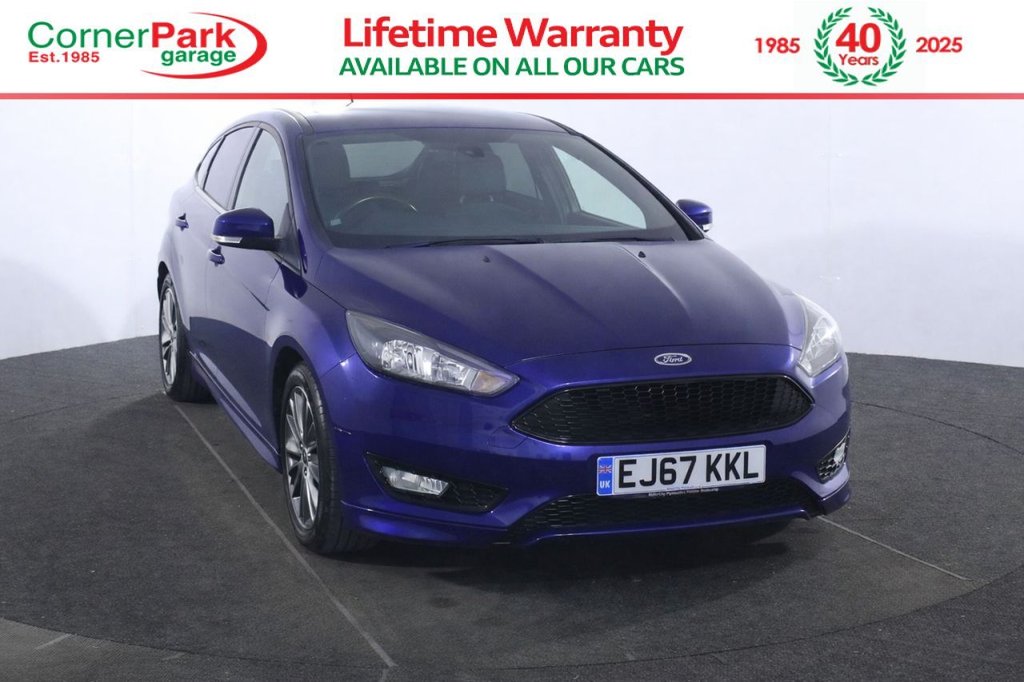 USED 2017 67 FORD FOCUS 1.0T EcoBoost ST-Line Hatchback 5dr Petrol Manual Euro 6 (s/s) (140 ps) FULL SERVICE HISTORY - FORD SYNC