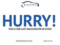 USED 2019 19 DACIA DUSTER 1.6 SCe Prestige SUV 5dr Petrol Manual Euro 6 (s/s) (115 ps) HERE AT MOTOR SWITCH YOUR NEW MOTOR IS JUST A SWITCH AWAY WITH THIS DACIA DUSTER SCE PRESTIGE SUV 5DR 1.6 PETROL MANUAL EURO 6, WHICH COMES WITH A FULL 12 MONTHS NATIONWIDE WARRANTY AND ALSO COMES WITH A FULL 12 MONTHS MOT, THIS VEHICLE ALSO HAS 3 X SERVICE HISTORY STAMPS WITH THE LAST SERVICE BEING DONE AT 41737 MILES, ALSO HAS 2 FORMER KEEPERS AND HAS LOW MILEAGE, FINANCE AVAILABLE FROM 10.9% APR, DELIVERY AVAILABLE, PART EX WELCOME, FULLY VALETED USING AUTO SMART PRODUCTS, HPI CLEAR