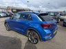 USED 2019 69 VOLKSWAGEN T-ROC 1.5 TSI GPF EVO R-Line SUV 5dr Petrol DSG Euro 6-2 OWNER CAR FINISHED IN RAVENNA BLUE WITH BLACK HALF LEATHER UPHOLSTERY-ELECTRIC FOLDING MIRRORS-BLUETOOTH-CRUISE CONTROL-APPLE CAR PLAY-PARKING SENSORS-DAB RADIO-HEATED SEATS-DUAL ZONE CLIMATE CONTROL 