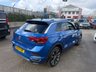USED 2019 69 VOLKSWAGEN T-ROC 1.5 TSI GPF EVO R-Line SUV 5dr Petrol DSG Euro 6-2 OWNER CAR FINISHED IN RAVENNA BLUE WITH BLACK HALF LEATHER UPHOLSTERY-ELECTRIC FOLDING MIRRORS-BLUETOOTH-CRUISE CONTROL-APPLE CAR PLAY-PARKING SENSORS-DAB RADIO-HEATED SEATS-DUAL ZONE CLIMATE CONTROL 