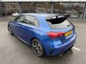 USED 2024 24 MERCEDES-BENZ A-CLASS 2.0 A35h MHEV AMG Touring Edition Hatchback 5dr Petrol Hybrid 7G-DCT 4MATIC Euro 6 (s/s) (320 ps) Spectral Blue Metallic, AMG Aerokit, one owner 9,000 miles
