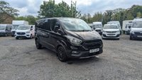 USED 2023 72 FORD TRANSIT CUSTOM Crewvan Double Cab Trail L2 H1 Tdci 130 PS LWB 320 With Air Conditioning, Full Electric Pack, Leather Seats, Alloy Whhels, Full Black Pack, Reverse Camera, Bulkhead, Ply Lining,Heated Screen. 1 Owner, 2 Keys, Service History @24,686 and will be serviced for you. In Great condition. Presenting a Ford Custom Crewvan Double Cab in the sought-after Trail specification. This L2 H1 long-wheelbase model offers the perfect balance of passenger comfort and commercial practicality, powered by a responsive 130 PS TDCi engine.  This one-owner vehicle comes with a comprehensive specification including air conditioning, a full electric pack, heated front screen, and a factory-fitted bulkhead. The interior features luxurious leather seats and a ply-lined load area for durability. Externally, it is enhanced by alloy wheels and the distinctive Full Black Pack. Manoeuvrability and safety are improved with the factory-fit reverse camera.  Offered with a full service history, having been recently serviced at 24,686 miles, and supplied with two keys. A complimentary full service will also be carried out prior to handover. This Crewvan is in excellent condition throughout, ready for its next owner. 