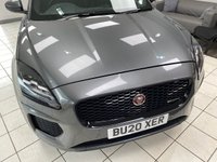 USED 2020 20 JAGUAR E-PACE 2.0 P200 Chequered Flag SUV 5dr Petrol Auto AWD Euro 6 (s/s) (200 ps) CORRIS GREY / AUTOMATIC / REVERSING CAMERA / ELETRIC TAILGATE / HEATED WINDSCREEN / HEATED SEATS / TOUCHSCREEN APPLE CARPLAY & ANDROID AUTO / PANORAMIC ROOF
