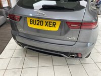 USED 2020 20 JAGUAR E-PACE 2.0 P200 Chequered Flag SUV 5dr Petrol Auto AWD Euro 6 (s/s) (200 ps) CORRIS GREY / AUTOMATIC / REVERSING CAMERA / ELETRIC TAILGATE / HEATED WINDSCREEN / HEATED SEATS / TOUCHSCREEN APPLE CARPLAY & ANDROID AUTO / PANORAMIC ROOF