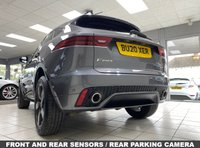 USED 2020 20 JAGUAR E-PACE 2.0 P200 Chequered Flag SUV 5dr Petrol Auto AWD Euro 6 (s/s) (200 ps) CORRIS GREY / AUTOMATIC / REVERSING CAMERA / ELETRIC TAILGATE / HEATED WINDSCREEN / HEATED SEATS / TOUCHSCREEN APPLE CARPLAY & ANDROID AUTO / PANORAMIC ROOF
