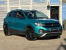 USED 2021 21 VOLKSWAGEN T-CROSS 1.0 TSI SE SUV 5dr Petrol Manual Euro 6 (s/s) (110 ps) Finished in MAKENA TOURQUISE MET, with Part Leather GREY TRIM. This T-Cross is a very pleasant and easy car to drive. It feels light and nimble around town, and the good visibility makes it a doddle to park. Features include, Apple Play Sat Nav, DAB Radio, B/Tooth, Alloys, Cruise Control, Power Folding Door Mirrors and much more. Dealer serviced at 6106 miles, 16394 miles and at 21982 miles, 28970 miles and on arrival at 31534 miles.