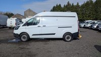 USED 2019 19 FORD TRANSIT CUSTOM L2 H2 LEADER 340 TDCI 130 PS LWB High Roof With Air Conditioning, Electric Windows, Racked Ready for work, Parking Sensors, Security Locks, Bulkhead in great condition . 1 Owner from New - 2 Keys - 6 Service Stamps in the book (Last Serviced @ 90,567 miles) . Presenting a superb example of a hard-working and well-maintained light commercial vehicle, this Ford Custom L2 H2 Leader 340 TDCI is ready to roll. Finished in a clean and professional white, this L2 H2 high roof variant offers the ideal combination of spacious cargo volume and urban-friendly dimensions.  Under the bonnet sits the reliable and punchy 130 PS Duratorq diesel engine, providing ample power for motorway miles and fully laden loads. This is a one-owner-from-new vehicle, which speaks volumes about its careful history. It comes complete with both original keys and a comprehensive service book stamped six times, with the most recent service completed at 90,567 miles, ensuring it is ready for the next chapter of its working life.  Step inside to find a practical and comfortable cabin equipped with air conditioning for year-round comfort and electric front windows for convenience. The interior also features a heavy-duty bulkhead, providing crucial protection for the driver and separation from the load area.  The van is immediately work-ready, with the cargo bay already professionally racked out to keep tools and equipment organised and secure. Manoeuvring and parking in tight spots is made significantly easier thanks to the inclusion of rear parking sensors. Added security is provided by fitted security locks, offering peace of mind when the van is left unattended.  This Ford Custom is presented in great condition throughout, reflecting its single-owner history and regular maintenance. It represents a fantastic opportunity for any tradesperson or business looking for a dependable, well-specced, and ready-to-go workhorse. 