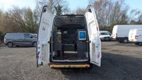 USED 2019 19 FORD TRANSIT CUSTOM L2 H2 LEADER 340 TDCI 130 PS LWB High Roof With Air Conditioning, Electric Windows, Racked Ready for work, Parking Sensors, Security Locks, Bulkhead in great condition . 1 Owner from New - 2 Keys - 6 Service Stamps in the book (Last Serviced @ 90,567 miles) . Presenting a superb example of a hard-working and well-maintained light commercial vehicle, this Ford Custom L2 H2 Leader 340 TDCI is ready to roll. Finished in a clean and professional white, this L2 H2 high roof variant offers the ideal combination of spacious cargo volume and urban-friendly dimensions.  Under the bonnet sits the reliable and punchy 130 PS Duratorq diesel engine, providing ample power for motorway miles and fully laden loads. This is a one-owner-from-new vehicle, which speaks volumes about its careful history. It comes complete with both original keys and a comprehensive service book stamped six times, with the most recent service completed at 90,567 miles, ensuring it is ready for the next chapter of its working life.  Step inside to find a practical and comfortable cabin equipped with air conditioning for year-round comfort and electric front windows for convenience. The interior also features a heavy-duty bulkhead, providing crucial protection for the driver and separation from the load area.  The van is immediately work-ready, with the cargo bay already professionally racked out to keep tools and equipment organised and secure. Manoeuvring and parking in tight spots is made significantly easier thanks to the inclusion of rear parking sensors. Added security is provided by fitted security locks, offering peace of mind when the van is left unattended.  This Ford Custom is presented in great condition throughout, reflecting its single-owner history and regular maintenance. It represents a fantastic opportunity for any tradesperson or business looking for a dependable, well-specced, and ready-to-go workhorse. 