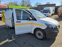 USED 2022 71 MERCEDES-BENZ VITO White 2.0 116 CDI Progressive Euro 6 panel van, 69,700 miles, ULEZ compliant, Automatic, Bluetooth, Mobile Repair Unit Reverse camera. Plus VAT @ 20%! This 2022 Mercedes Benz Vito 116 CDI Progressive with a Mobile reapir unit is a standout example, boasting a full service history with its last service completed on 25th April 2025 at 61158 miles, and it has had only one owner from new. This L3 XLWB model features a powerful 2.0 litre diesel engine delivering 161 bhp, meeting Euro 6 emission standards. For your peace of mind, it comes with a 3 month warranty and a 12 month MOT will be provided upon purchase, ensuring its roadworthiness.  With an
