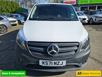USED 2022 71 MERCEDES-BENZ VITO White 2.0 116 CDI Progressive Euro 6 panel van, 69,700 miles, ULEZ compliant, Automatic, Bluetooth, Mobile Repair Unit Reverse camera. Plus VAT @ 20%! This 2022 Mercedes Benz Vito 116 CDI Progressive with a Mobile reapir unit is a standout example, boasting a full service history with its last service completed on 25th April 2025 at 61158 miles, and it has had only one owner from new. This L3 XLWB model features a powerful 2.0 litre diesel engine delivering 161 bhp, meeting Euro 6 emission standards. For your peace of mind, it comes with a 3 month warranty and a 12 month MOT will be provided upon purchase, ensuring its roadworthiness.  With an