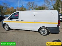 USED 2022 71 MERCEDES-BENZ VITO White 2.0 116 CDI Progressive Euro 6 panel van, 69,700 miles, ULEZ compliant, Automatic, Bluetooth, Mobile Repair Unit Reverse camera. Plus VAT @ 20%! This 2022 Mercedes Benz Vito 116 CDI Progressive with a Mobile reapir unit is a standout example, boasting a full service history with its last service completed on 25th April 2025 at 61158 miles, and it has had only one owner from new. This L3 XLWB model features a powerful 2.0 litre diesel engine delivering 161 bhp, meeting Euro 6 emission standards. For your peace of mind, it comes with a 3 month warranty and a 12 month MOT will be provided upon purchase, ensuring its roadworthiness.  With an