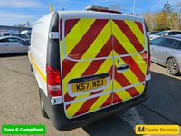 USED 2022 71 MERCEDES-BENZ VITO White 2.0 116 CDI Progressive Euro 6 panel van, 69,700 miles, ULEZ compliant, Automatic, Bluetooth, Mobile Repair Unit Reverse camera. Plus VAT @ 20%! This 2022 Mercedes Benz Vito 116 CDI Progressive with a Mobile reapir unit is a standout example, boasting a full service history with its last service completed on 25th April 2025 at 61158 miles, and it has had only one owner from new. This L3 XLWB model features a powerful 2.0 litre diesel engine delivering 161 bhp, meeting Euro 6 emission standards. For your peace of mind, it comes with a 3 month warranty and a 12 month MOT will be provided upon purchase, ensuring its roadworthiness.  With an