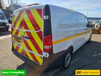 USED 2022 71 MERCEDES-BENZ VITO White 2.0 116 CDI Progressive Euro 6 panel van, 69,700 miles, ULEZ compliant, Automatic, Bluetooth, Mobile Repair Unit Reverse camera. Plus VAT @ 20%! This 2022 Mercedes Benz Vito 116 CDI Progressive with a Mobile reapir unit is a standout example, boasting a full service history with its last service completed on 25th April 2025 at 61158 miles, and it has had only one owner from new. This L3 XLWB model features a powerful 2.0 litre diesel engine delivering 161 bhp, meeting Euro 6 emission standards. For your peace of mind, it comes with a 3 month warranty and a 12 month MOT will be provided upon purchase, ensuring its roadworthiness.  With an