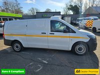 USED 2022 71 MERCEDES-BENZ VITO White 2.0 116 CDI Progressive Euro 6 panel van, 69,700 miles, ULEZ compliant, Automatic, Bluetooth, Mobile Repair Unit Reverse camera. Plus VAT @ 20%! This 2022 Mercedes Benz Vito 116 CDI Progressive with a Mobile reapir unit is a standout example, boasting a full service history with its last service completed on 25th April 2025 at 61158 miles, and it has had only one owner from new. This L3 XLWB model features a powerful 2.0 litre diesel engine delivering 161 bhp, meeting Euro 6 emission standards. For your peace of mind, it comes with a 3 month warranty and a 12 month MOT will be provided upon purchase, ensuring its roadworthiness.  With an