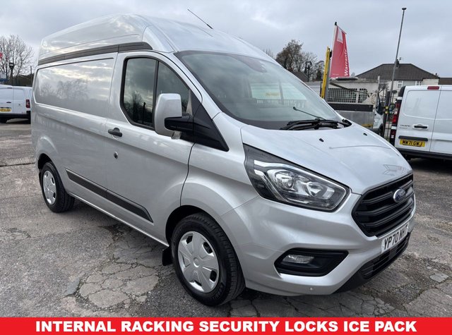 View our Ford Transit Custom 2.0 320 EcoBlue Trend Panel Van 5dr Diesel Manual L1 H2 Euro 6 (s/s) (130 ps) ICE PACK INTERNAL RACKING SECURITY LOCKS