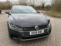 USED 2018 18 VOLKSWAGEN ARTEON 2.0 TDI R-Line Fastback 5dr Diesel DSG 4Motion Euro 6 (s/s) (190 ps) HEATED LEATHER SEATS, 1 F/KEEPER