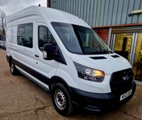 USED 2021 21 FORD TRANSIT 2.0 350 EcoBlue Leader Crew Van Double Cab 6dr Diesel Manual RWD L3 H3 Euro 6 (s/s) (130 ps) AIR CON, CREW CAB, LWB, HIGH ROOF