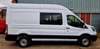 USED 2021 21 FORD TRANSIT 2.0 350 EcoBlue Leader Crew Van Double Cab 6dr Diesel Manual RWD L3 H3 Euro 6 (s/s) (130 ps) AIR CON, CREW CAB, LWB, HIGH ROOF