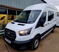 USED 2021 21 FORD TRANSIT 2.0 350 EcoBlue Leader Crew Van Double Cab 6dr Diesel Manual RWD L3 H3 Euro 6 (s/s) (130 ps) AIR CON, CREW CAB, LWB, HIGH ROOF