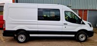 USED 2022 22 FORD TRANSIT 2.0 350 EcoBlue Leader Crew Van Double Cab 6dr Diesel Manual RWD L3 H2 Euro 6 (s/s) (130 ps) AIR CON, CREW CAB, LWB