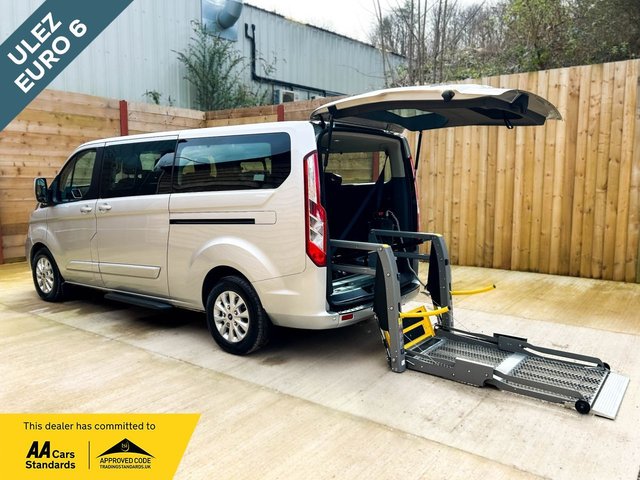 View our Ford Tourneo Custom L2 LWB 9 Seat Auto Wheelchair Accessible Disabled Access Vehicle WAV