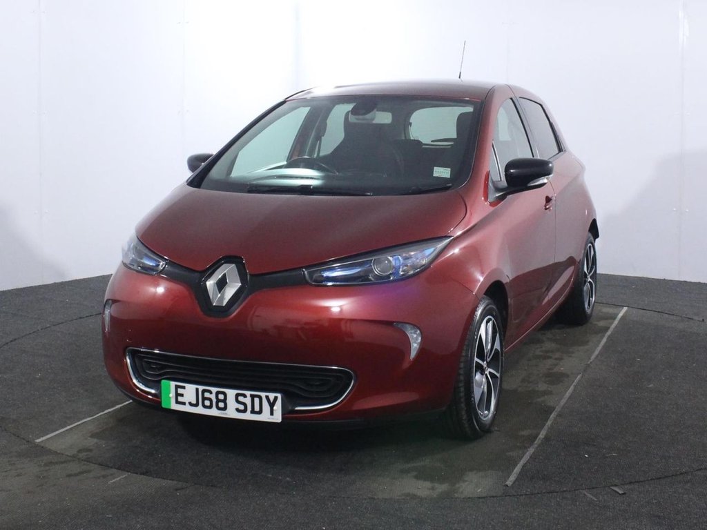 USED 2018 68 RENAULT ZOE R90 41kWh Dynamique Nav Hatchback 5dr Electric Auto (i) (92 bhp) BATTERY OWNED - 155 MILE RANGE